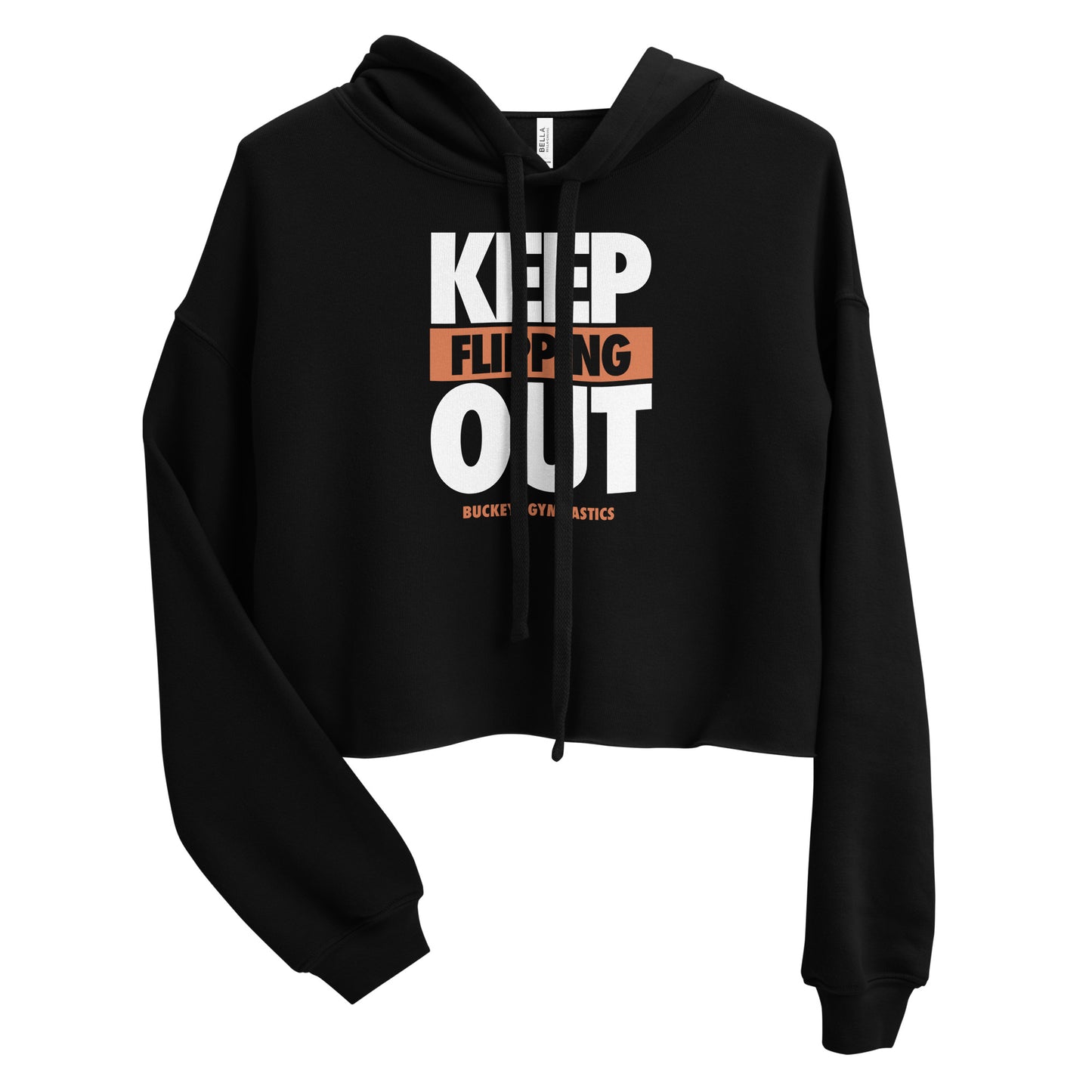 Keep Flipping Out - Crop Hoodie