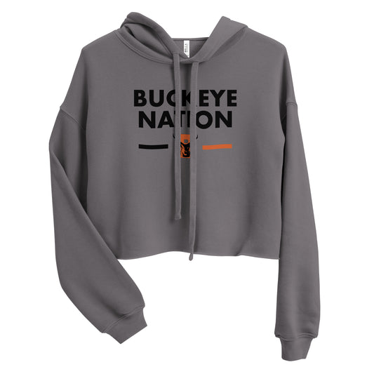 Buckeye Nation - Crop Hoodie