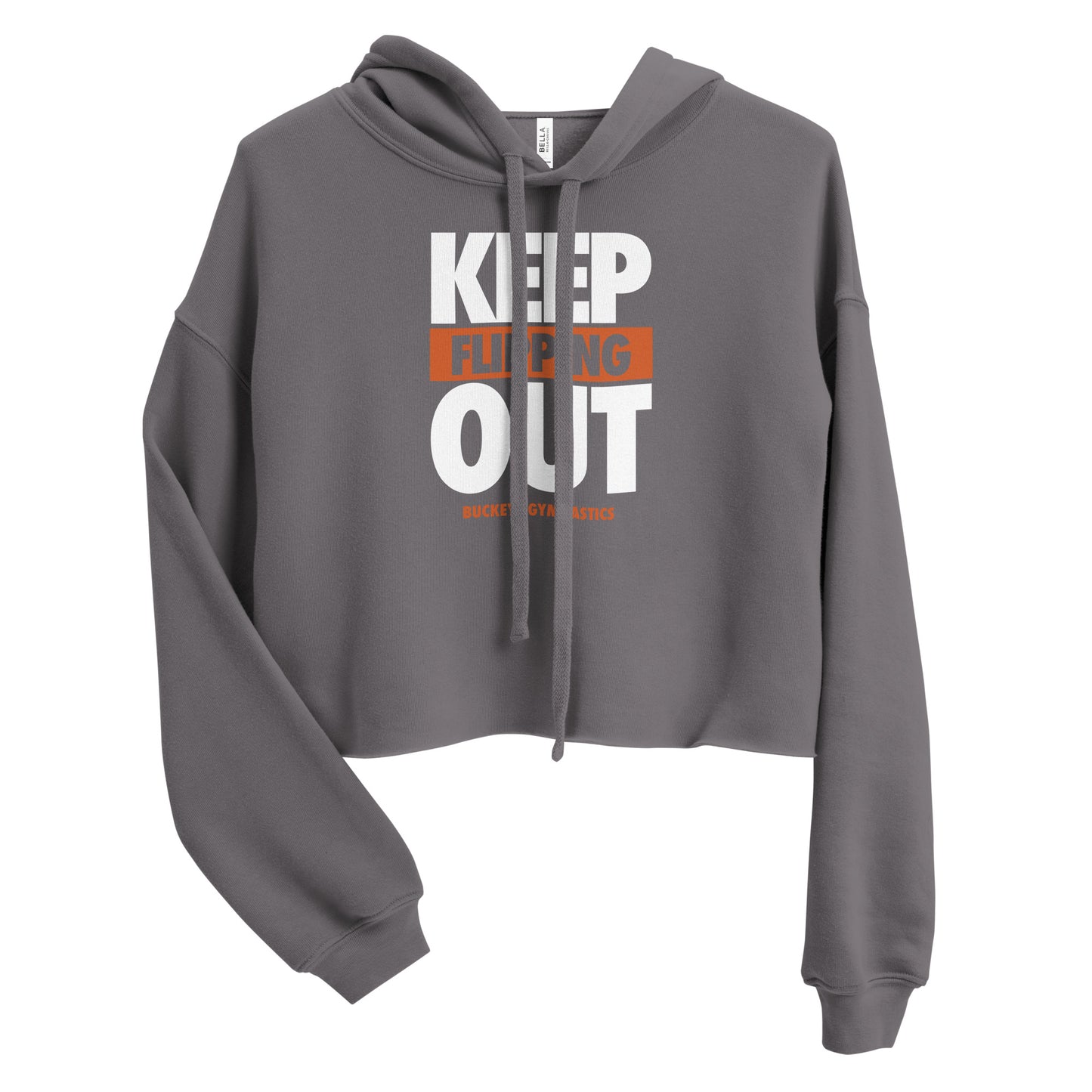 Keep Flipping Out - Crop Hoodie