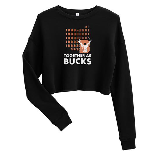 Together as Bucks - Women's Crop Sweatshirt