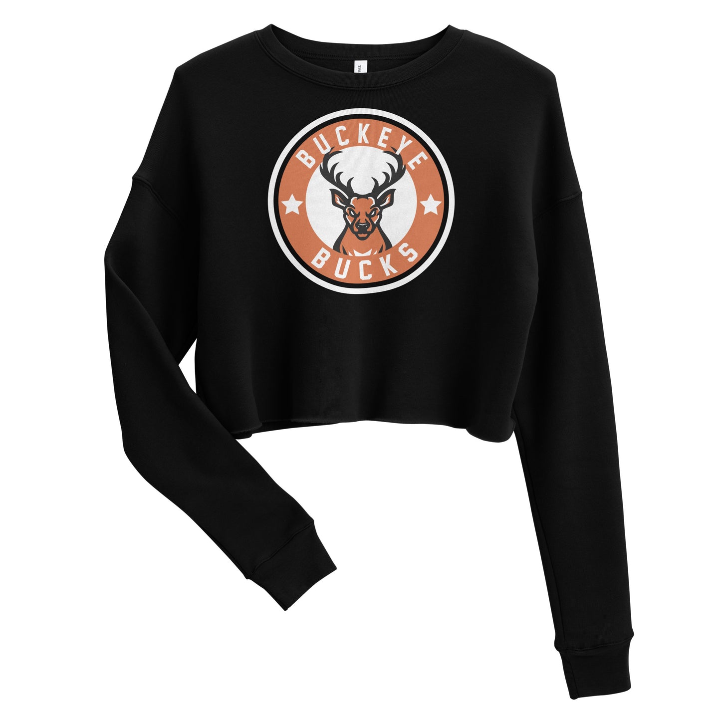 Buckeye Bucks Circle - Women's Crop Sweatshirt