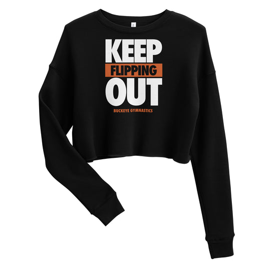 Keep Flipping Out - Women's Crop Sweatshirt