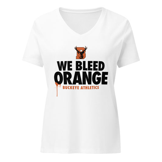 We Bleed Orange - Women’s v-neck tee