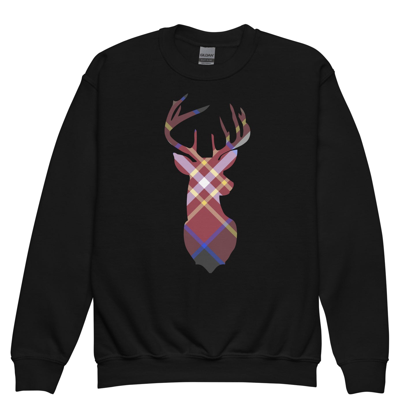 Holiday Cranberry Buck - Youth crewneck