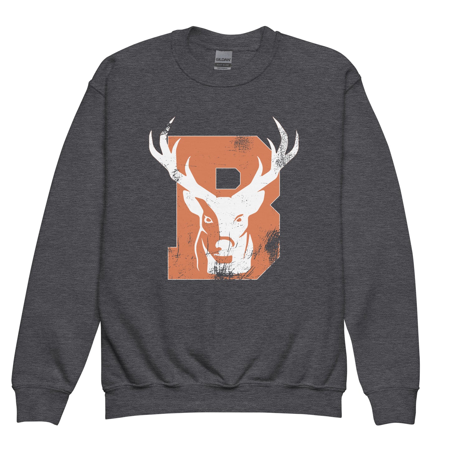 Buckeye Distress B - Youth crewneck