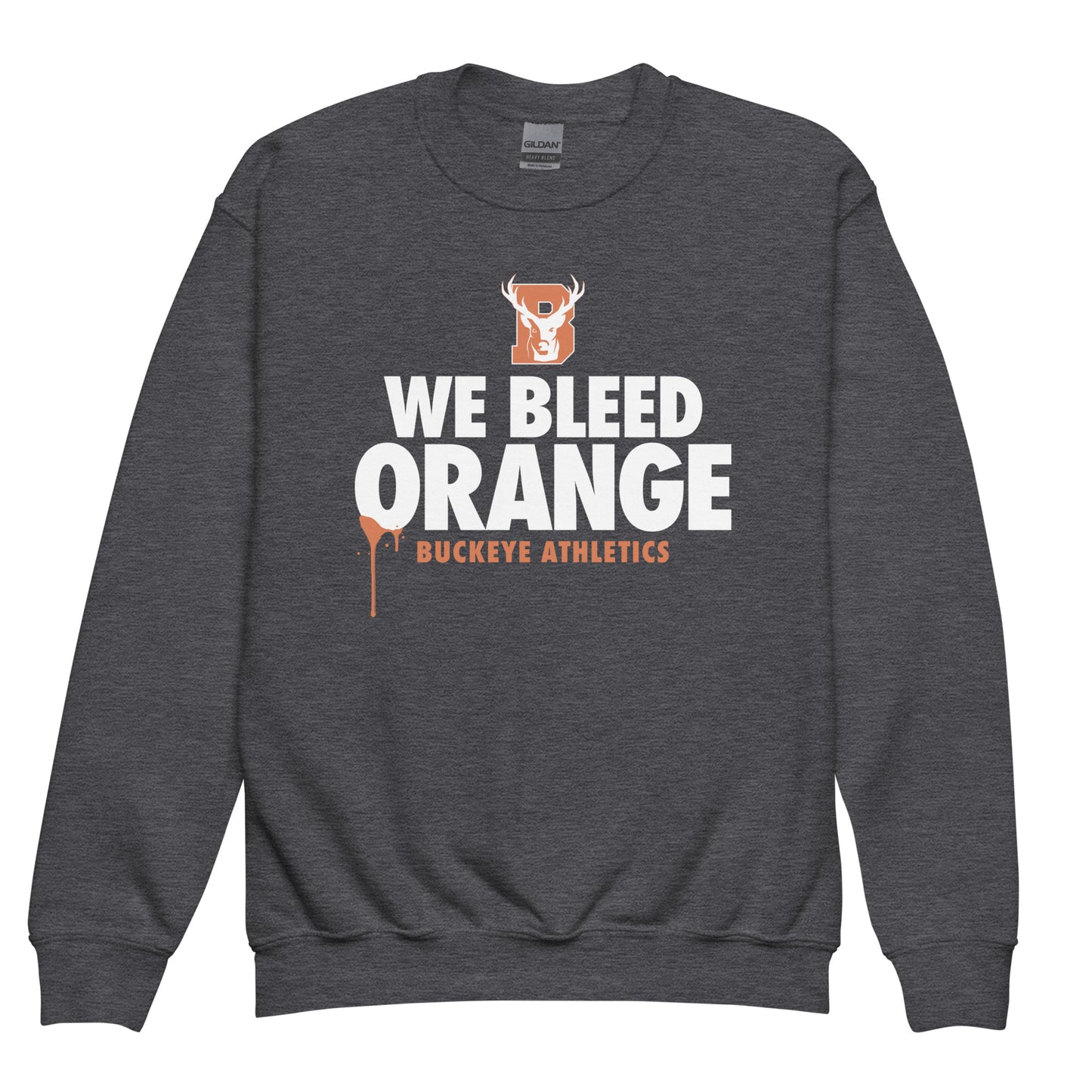 We Bleed Orange - Youth crewneck