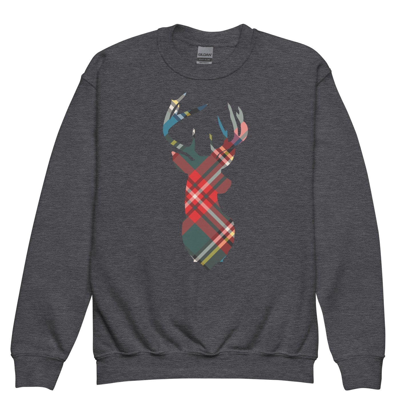 Holiday Red Buck - Youth crewneck