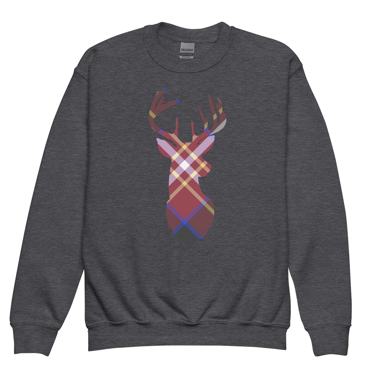 Holiday Cranberry Buck - Youth crewneck