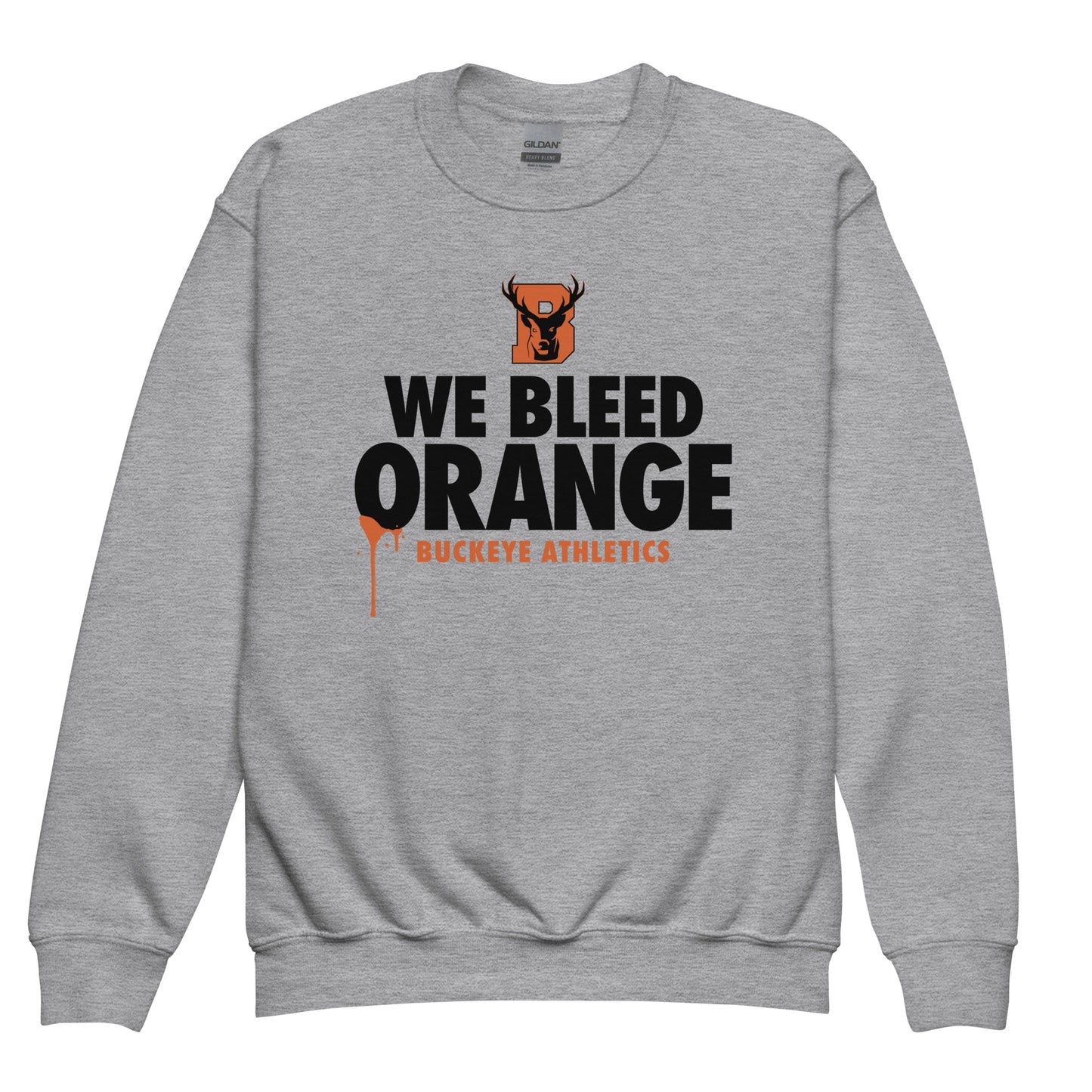 We Bleed Orange - Youth crewneck