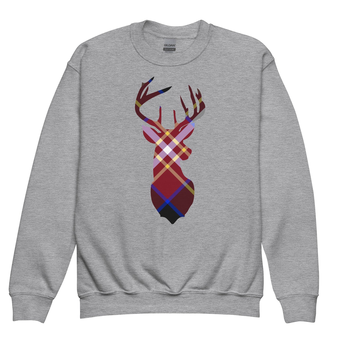 Holiday Cranberry Buck - Youth crewneck