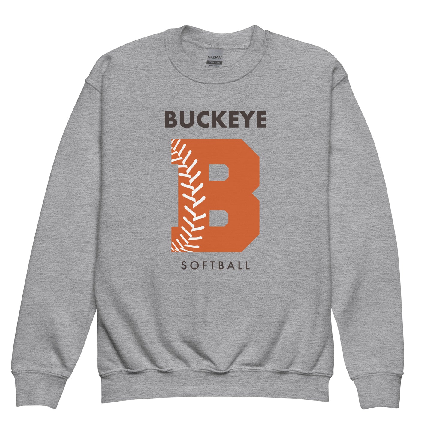 Buckeye B Softball - Youth crewneck