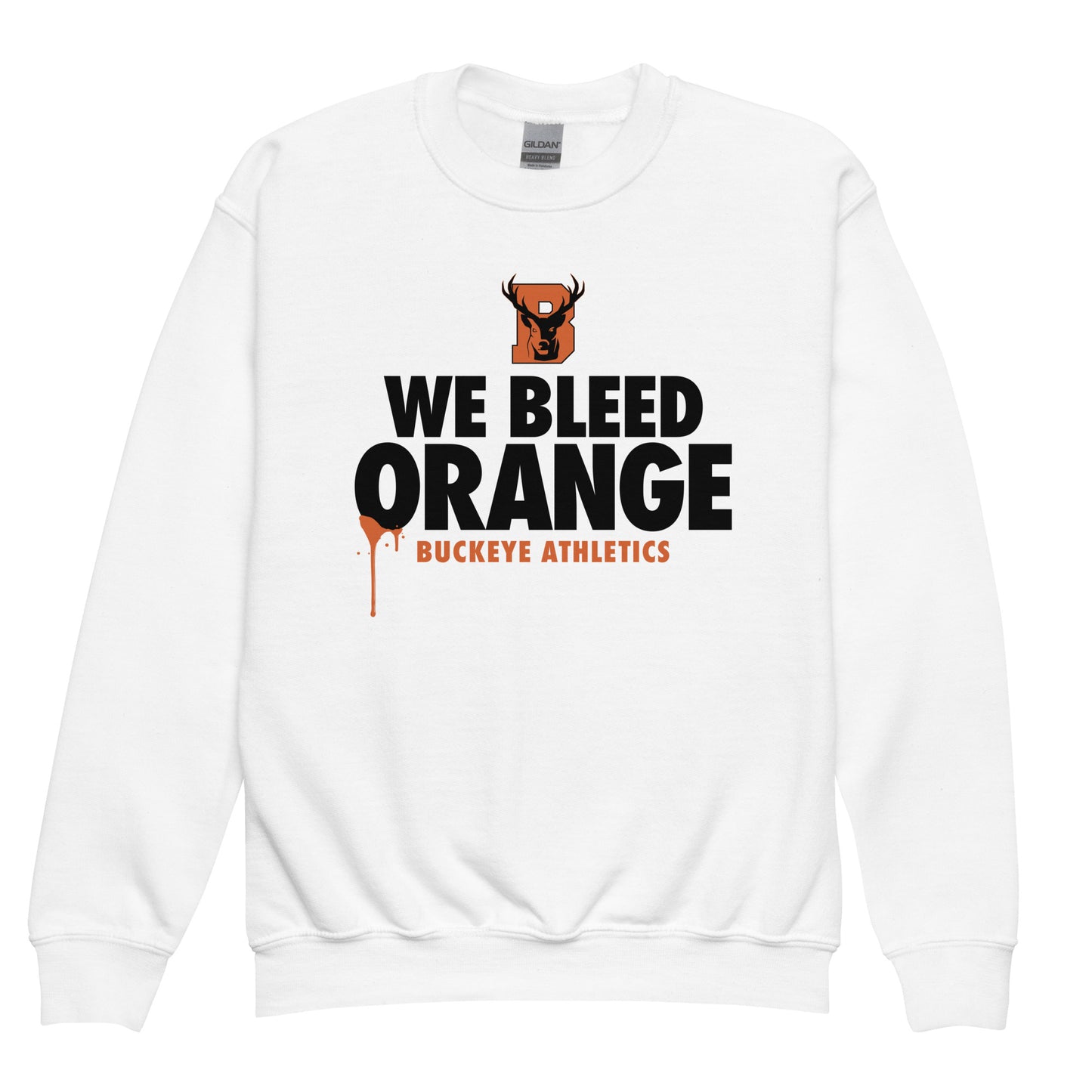 We Bleed Orange - Youth crewneck