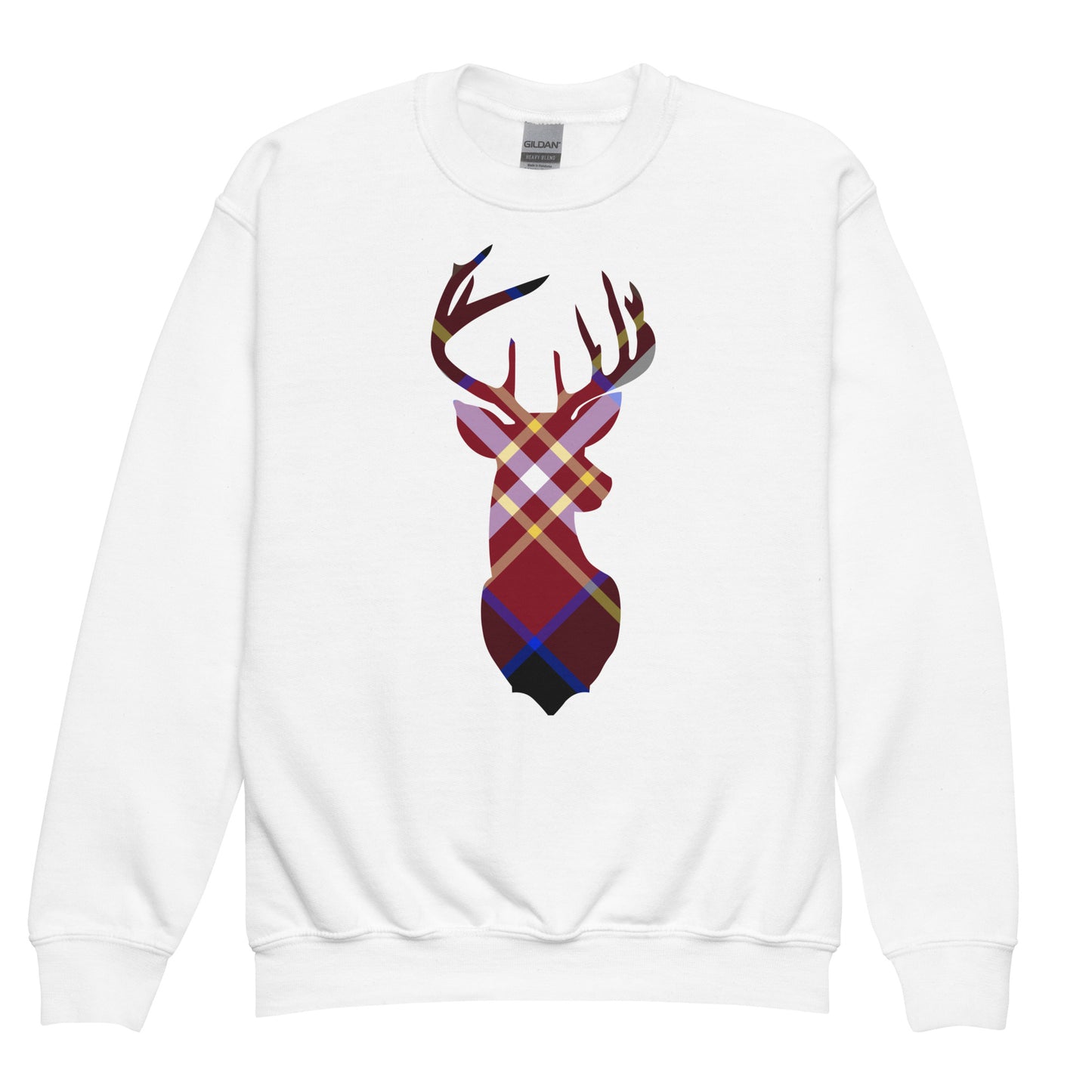 Holiday Cranberry Buck - Youth crewneck