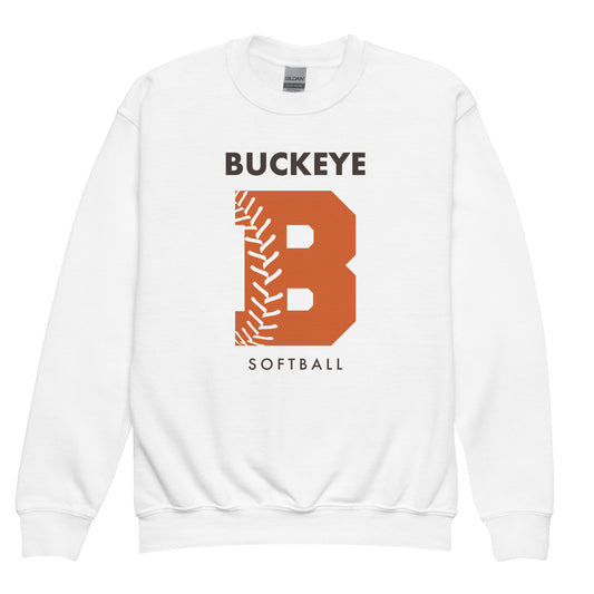 Buckeye B Softball - Youth crewneck