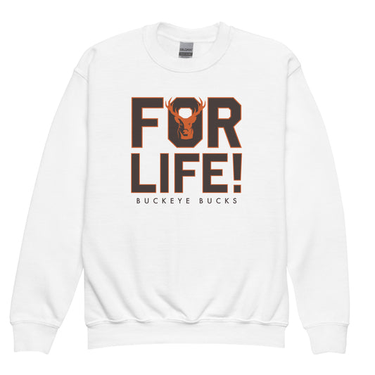 Buckeye For Life - Youth Crewneck