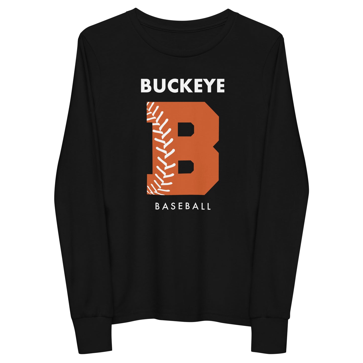 Buckeye B Baseball - Youth long sleeve tee