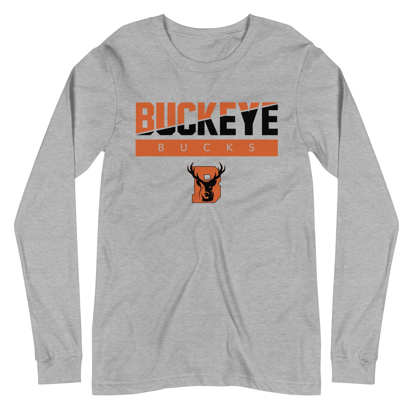 Buckeye Bucks Slant - Long Sleeve Tee