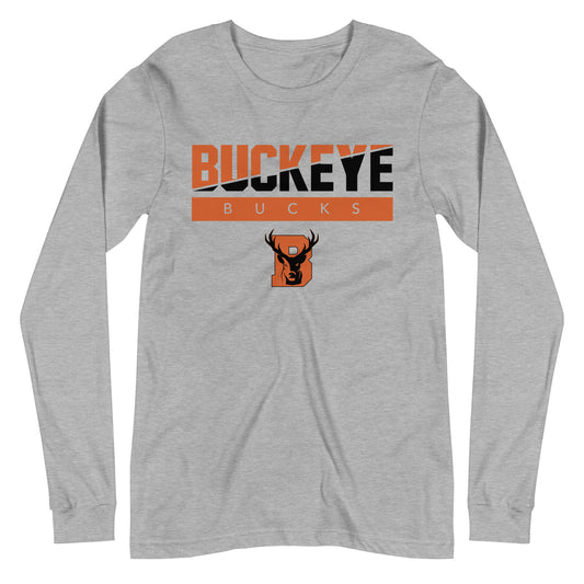 Buckeye Bucks Slant - Long Sleeve Tee