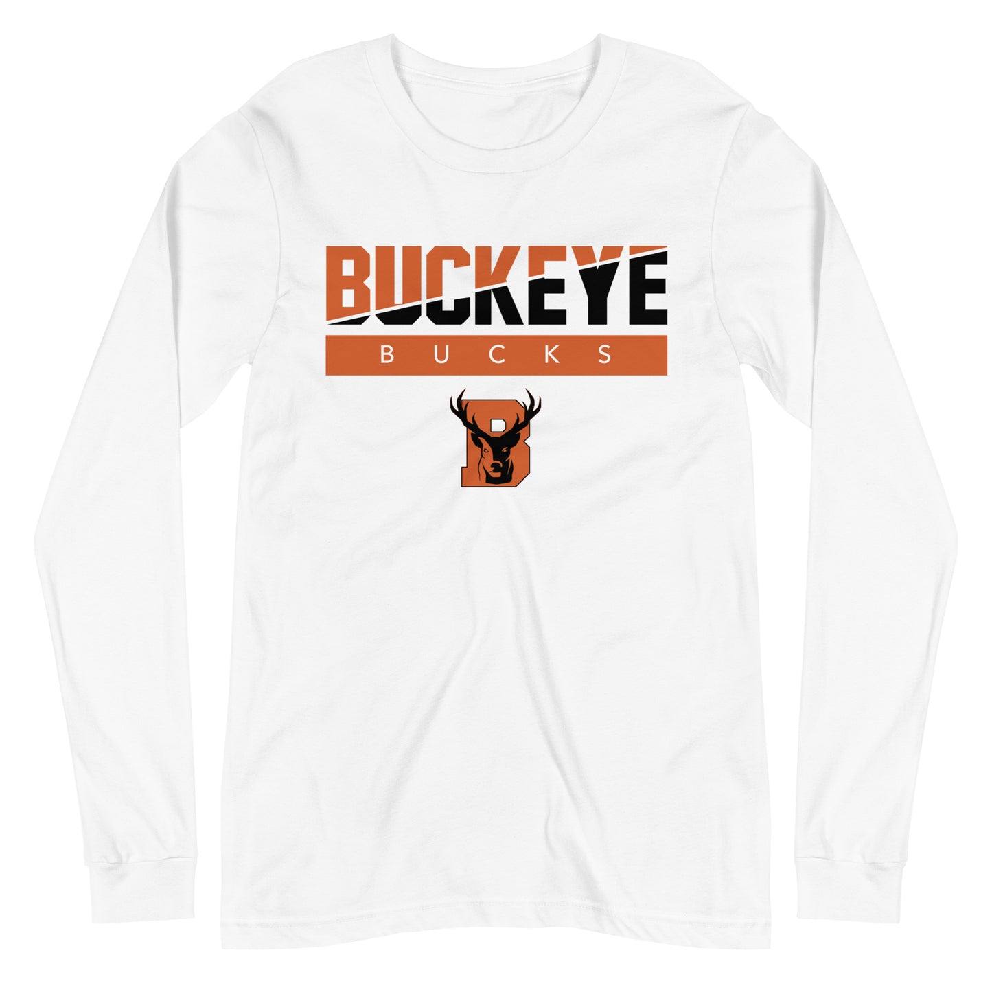 Buckeye Bucks Slant - Long Sleeve Tee