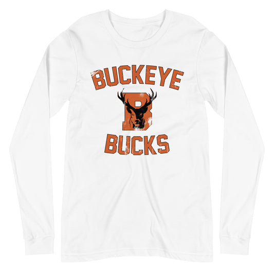 Buckeye Bucks Distressed - Long Sleeve Tee