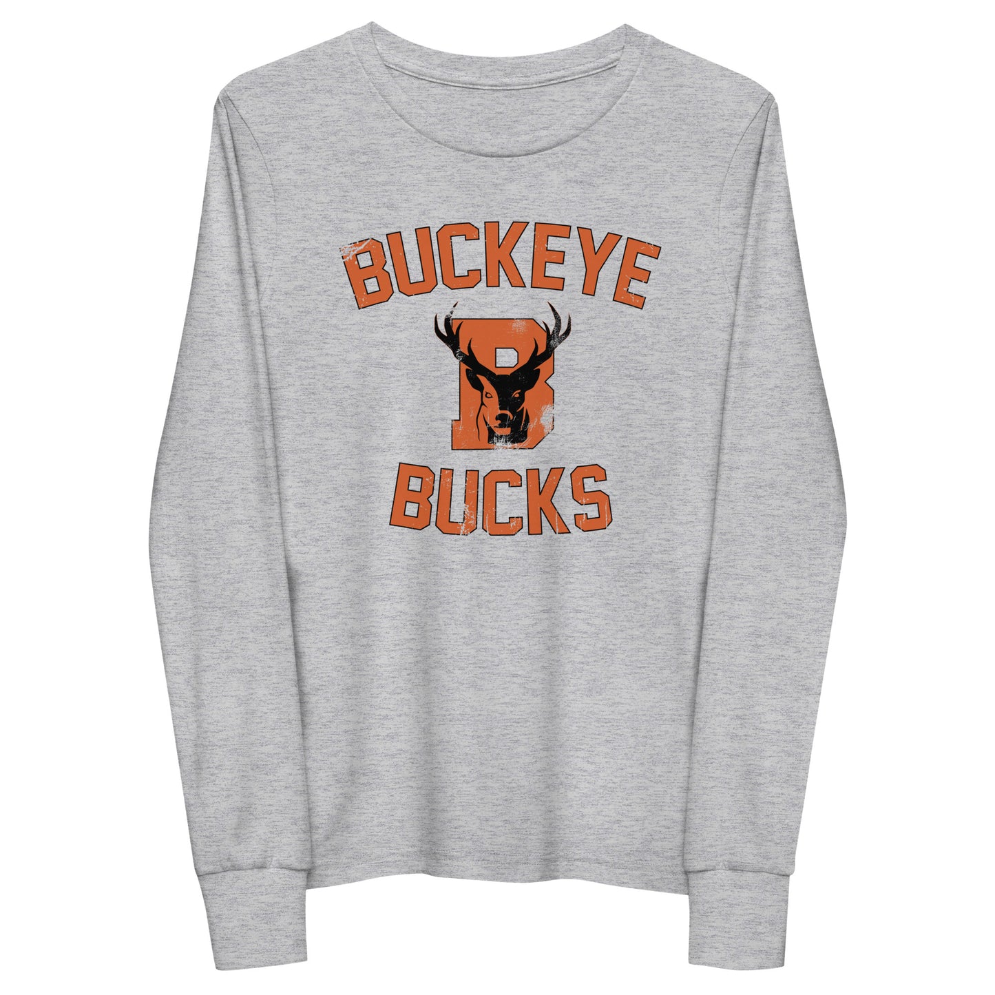 Buckeye Bucks Distressed - Youth long sleeve tee