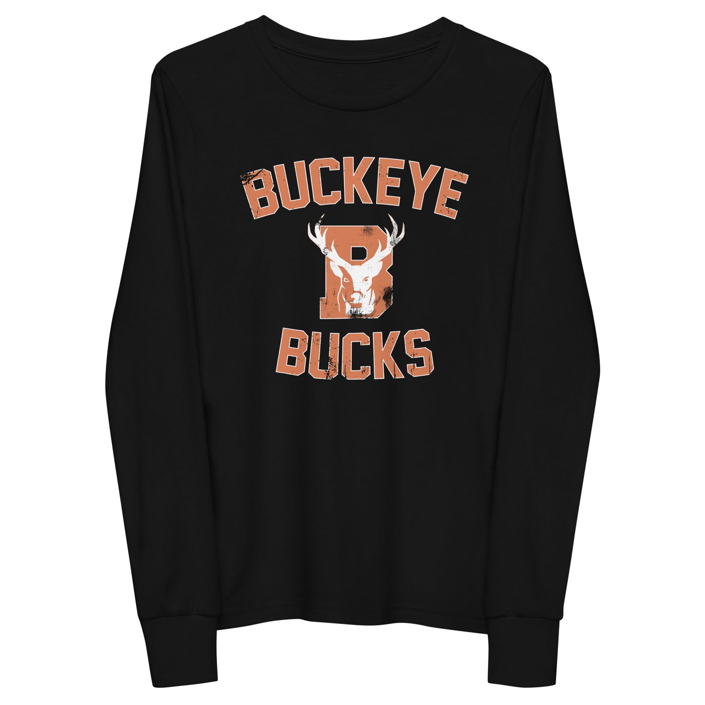 Buckeye Bucks Distressed - Youth long sleeve tee