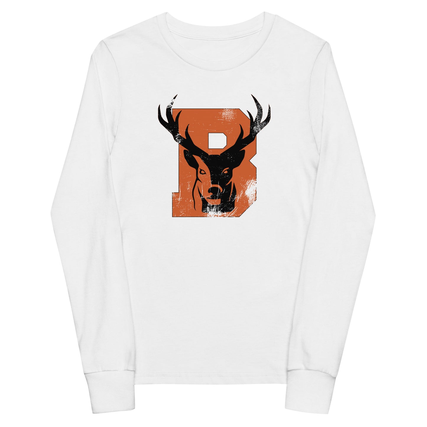 Distressed B - Youth long sleeve tee